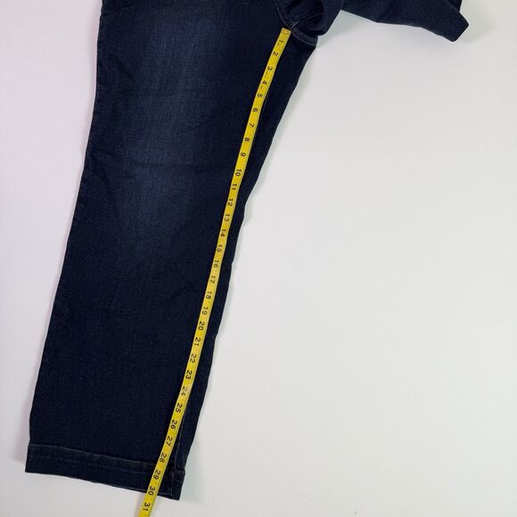 Judy Blue Wide Leg High Rise Jeans Women's 18W Dark Wash Double Button JB82642 - Picture 5 of 16